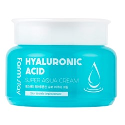 Крем для лица суперувлажняющий с гиалуроновой кислотой Hyaluronic acid super aqua cream FarmStay 100 мл.