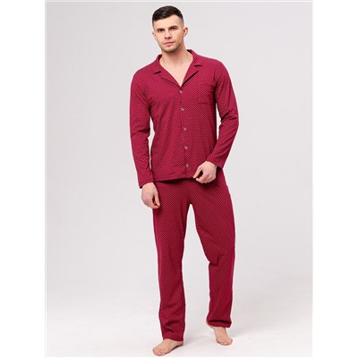 Пижама мужская  (бордо)