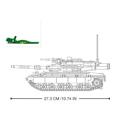 Конструктор Механо «Израильский танк MERKAVA», радиоуправление, 937 деталей