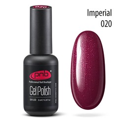 Гель-лак PNB 020 Imperial с шиммером и блестками 8 мл