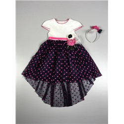 Нарядное платье с ободком для девочки TRP2294