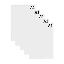 Набор 5 л ватман чертежный  А1 200г/м2 В А1. (2589440)