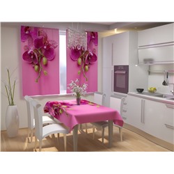 Фотошторы для кухни Розовое блаженство