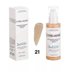 Тональный крем Enough Collagen Whitening Moisture Foundation SPF 15 100ml Тон 21