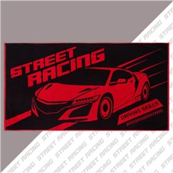 Полотенце махровое Этель Street racing, 70х130 см, 100% хлопок, 420гр/м2