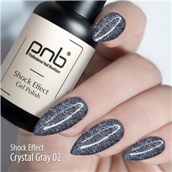 Гель-лак PNB «Shock Effect» 02 Crystal Gray 8 мл