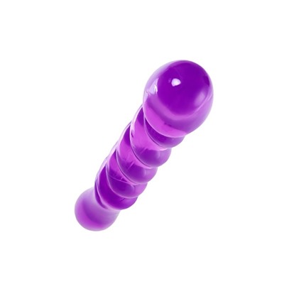 Двусторонний фаллоимитатор A-Toys by Toyfa Tanza, TPE, цвет фиолетовый, 27,5 см