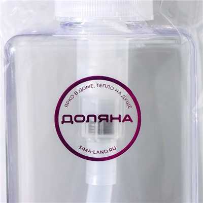 Дозатор для жидкого мыла Доляна, 700 мл, 6,5×20 см, цвет прозрачный