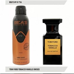 Дезодорант BEA'S U 716 - Tom Ford Tobacco Vanille 200мл