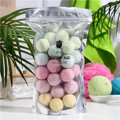 Бомбочки для ванны Rainbow balls, новогодние, 470 г