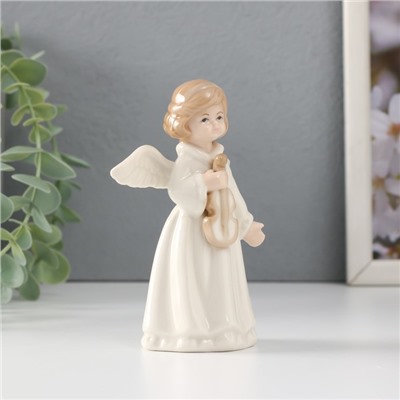 Сувенир керамика "Девочка-ангел со скрипкой" 7х4,6х11 см
