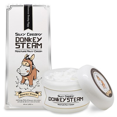 Крем для лица ОСЛИНОЕ МОЛОКО Silky Creamy Donkey Steam Moisture Milky Elizavecca 100 мл