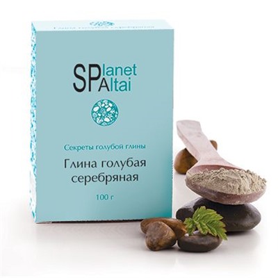 Голубая глина серебряная "Planet SPA ALTAI", 100 гр