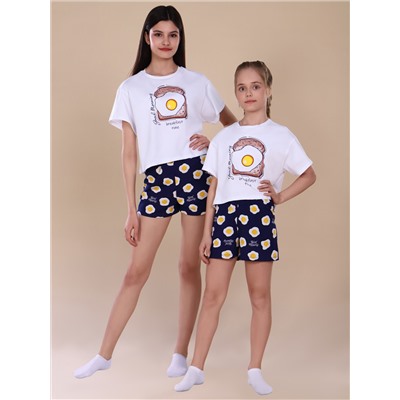 Пижама для девочки "Яичница"