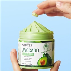 (ЗАМЯТА БАНКА) Питательный крем-баттер для тела с экстрактом авокадо SADOER, 200 гр.