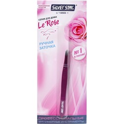 Пинцет для бровей скошенный ФИОЛЕТОВЫЙ Le Rose Silver Star