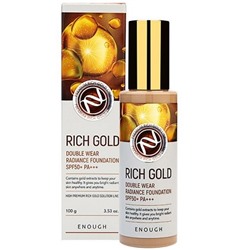 ENOUGH Тональный крем для лица ЗОЛОТО Rich Gold Double Wear Radiance Foundation SPF50+ PA+++ (13), 100 мл