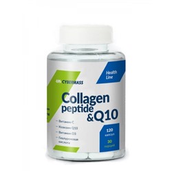 Коллаген + Витамин D3 + Коэнзим Q10 Collagen Peptide Q10 Cybermass 120 капс.