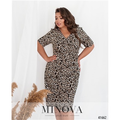 Платье №18-054Б-леопардовый