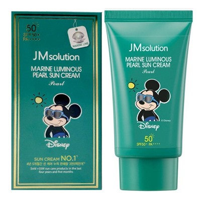 Jmsolution Увлажняющий солнцезащитный крем с жемчугом SPF50+/PA++++ / Marine Luminous Pearl Sun Cream Pearl Disney Mickey, 50 мл