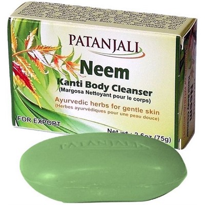 Мыло Ним Патанджали антисептическое Neem Kanti Body Cleanser Patanjali 75 гр.