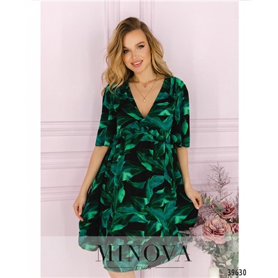 Платье №2014-зеленый