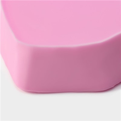 Силиконовый молд Доляна «Зайчик», 9,5×8,2×4 см, цвет розовый