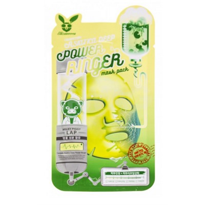 Маска для лица тканевая с центеллой  Centella asiatica deep power ring mask pack Elizavecca