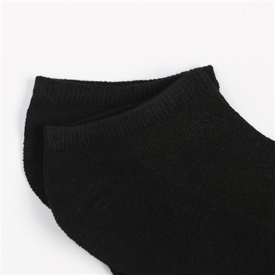 Носки мужские укороченные сетка, цвет чёрный, размер 27