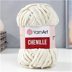 Пряжа "Chenille" 100% микрополиэстер 90м/100гр (545 сливочный)