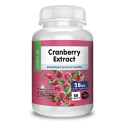 Экстракт клюквы и витамин С Cranberry Extract Chikalab 60 таб.