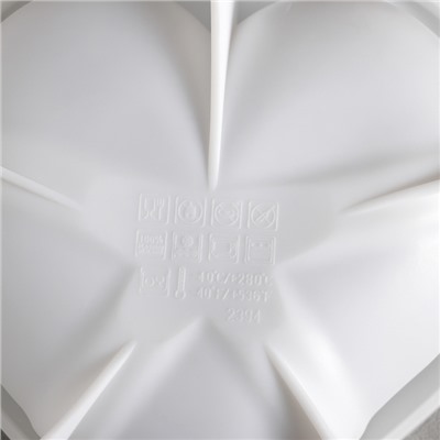 Форма силиконовая для муссовых десертов и выпечки Доляна «Сердце малое», 17,5×4,7 см, цвет белый