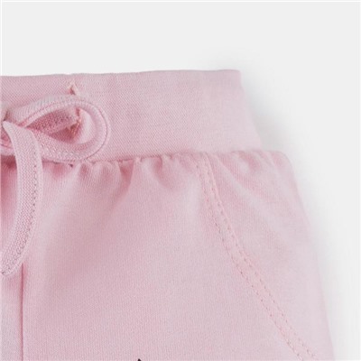Комплект: толстовка и брюки Крошка Я "Сердечки", розовый, рост 68-74 см