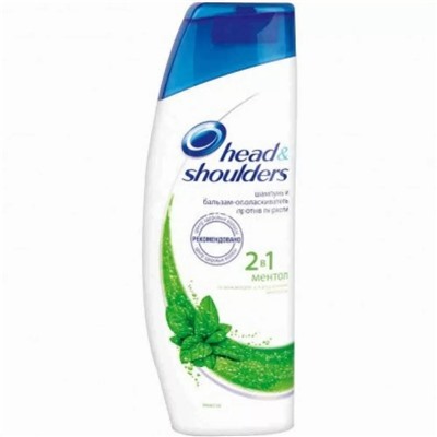 Шампунь и бальзам Head and Shoulders 2в1 Ментол 400ml