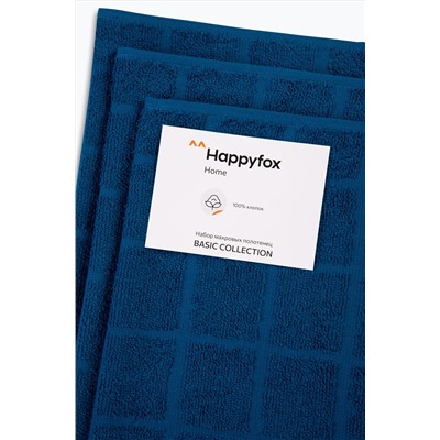 Набор махровых полотенец 3 шт Happy Fox Home