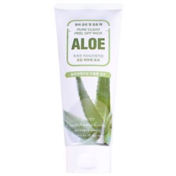 JIGOTT Пилинг-маска для лица АЛОЭ ALOE Pure Clean Peel Off Pack 180 мл