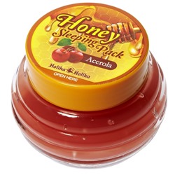 Маска для лица ночная медовая с барбадосской вишней Honey Sleeping Pack Acerola Holika Holika 90 мл.