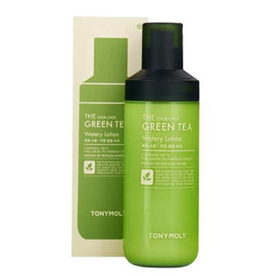 Лосьон для лица увлажняющий с экстрактом зелёного чая The Chok Chok Green Tea Watery Lotion TONYMOLY 160 мл.