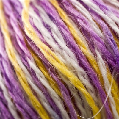Пряжа "Mink wool" 90% пух норки,10% полиамид 350м/50гр + нитки (023 голуб.-лиловый)
