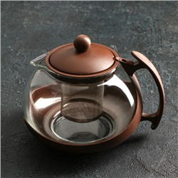 Чайник заварочный «Фантазия», с металлическим ситом, 1,25 л, цвет МИКС