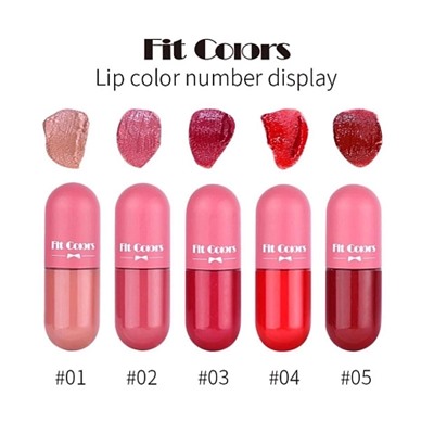 FIT COLORS Набор помад 5шт Matte Lip Gloss Sets