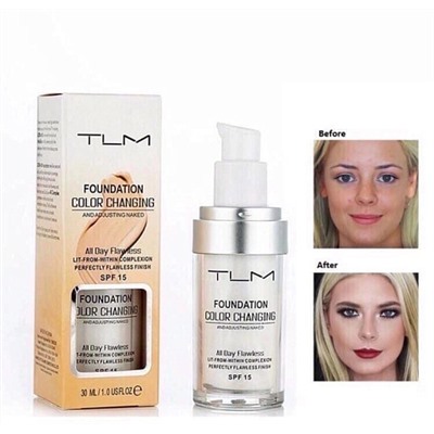 Тональный крем TLM SPF15 Foundation color changing 30мл