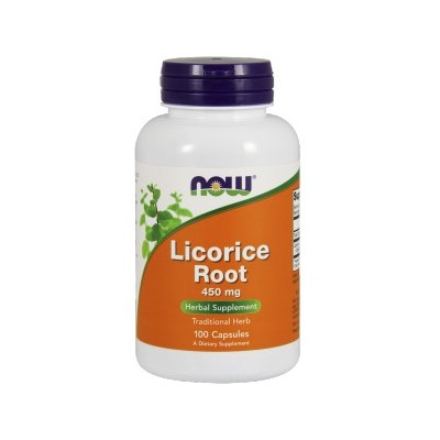Экстракт корня солодки Licorice Root 450 mg NOW 100 капс.
