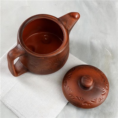 Чайник "Red Clay", декор, красная глина, 1.7 л, микс