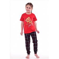 Пижама подростковая 12-096 (красный), Пепперони