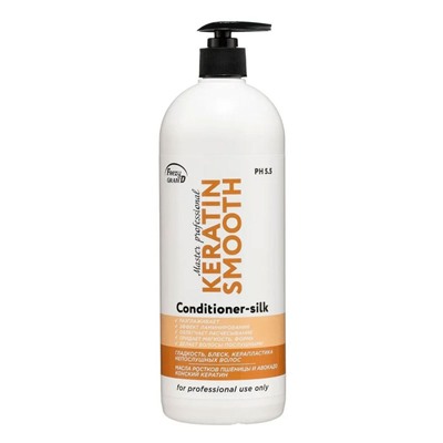 Frezy Grand Кондиционер разглаживание, ламинирование, керапластика волос / Keratin Smooth Conditioner-silk PH 5.5, 1000 мл