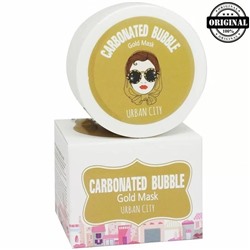 БХ Маска Для Лица Глиняно-Пузырьковая С Золотом Urban City Carbonated Bubble Gold Mask 100мл