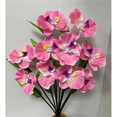 Цветы искусственные декоративные Орхидеи (10 цветков) 60 см