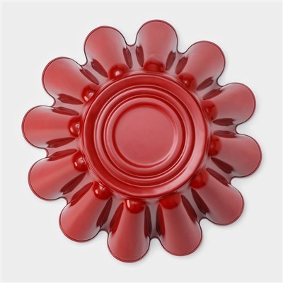 Форма для ромовой бабы и кулича «Бутон», 14,5×6 см, антипригарное покрытие, цвет бордовый