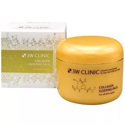 Укрепляющая ночная маска с коллагеном 3W CLINIC Collagen Sleeping Pack 100 мл